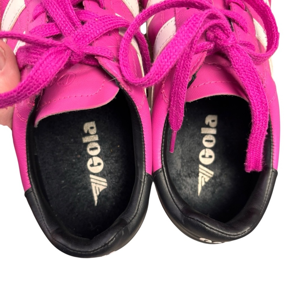 Gola Classics Stadium Quilted Leather Sneakers Pink/White – Women’s Sz 7.5 - Picture 7 of 10